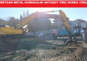 SON TEKNOLOJİ VİNÇ İLE HURDA YÜKLEME